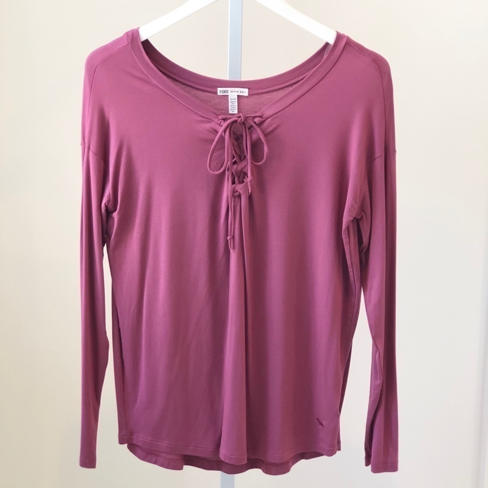 PINK Victoria’s Secret Super Soft T-Shirt Rose Color XS